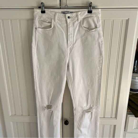 White Distressed Jeans - Picture 8 of 10